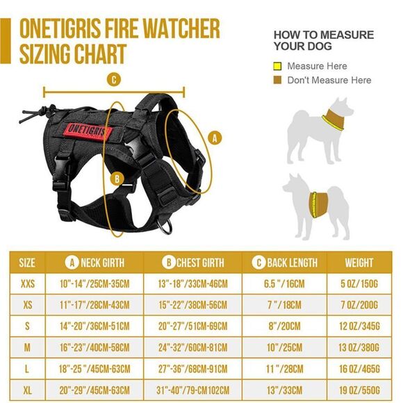 OneTigris FIRE WATCHER Dog Harness 2.0 Large  BENEFITS SENIOR RESCUE - Picture 11 of 12